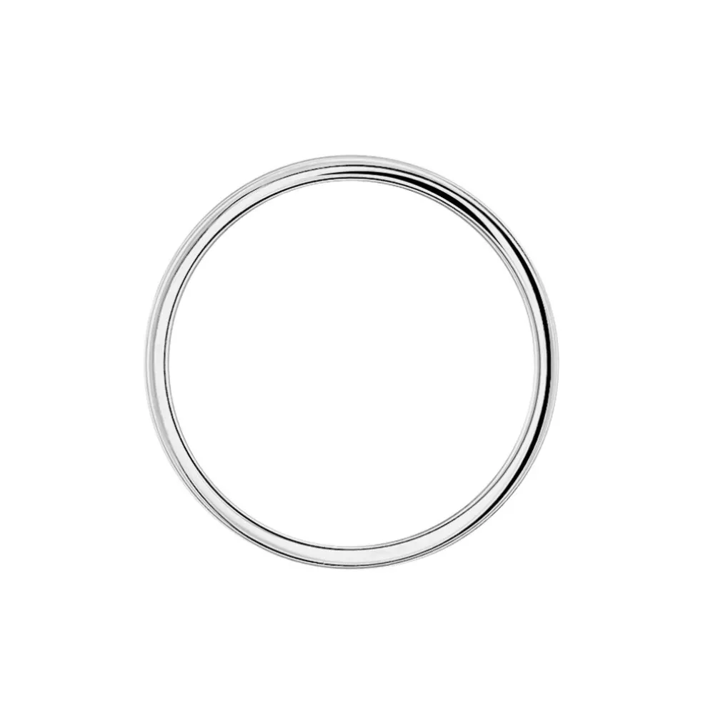 Alliance Aelyne Ruban Plat Argent Blanc