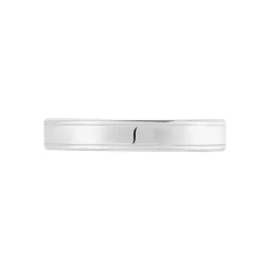 Alliance Beatrice Ruban Plat Or Blanc