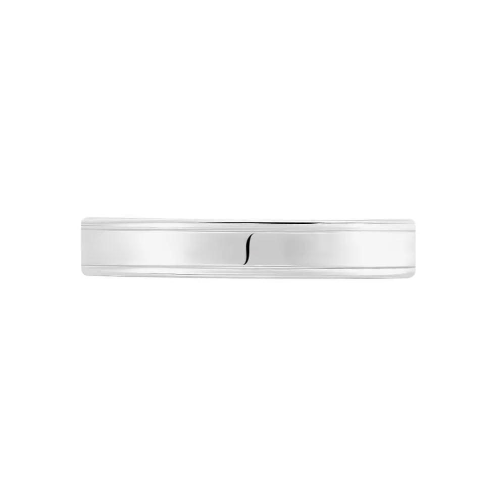 Alliance Beatrice Ruban Plat Or Blanc