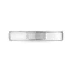 Alliance Beatrice Ruban Plat Or Blanc