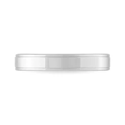 Alliance Beatrice Ruban Plat Or Blanc