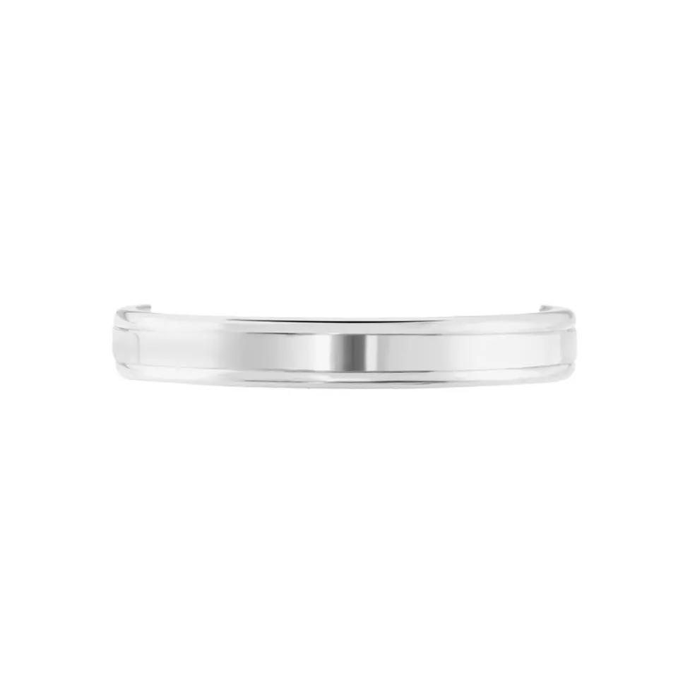Alliance Beatrice Ruban Plat Or Blanc