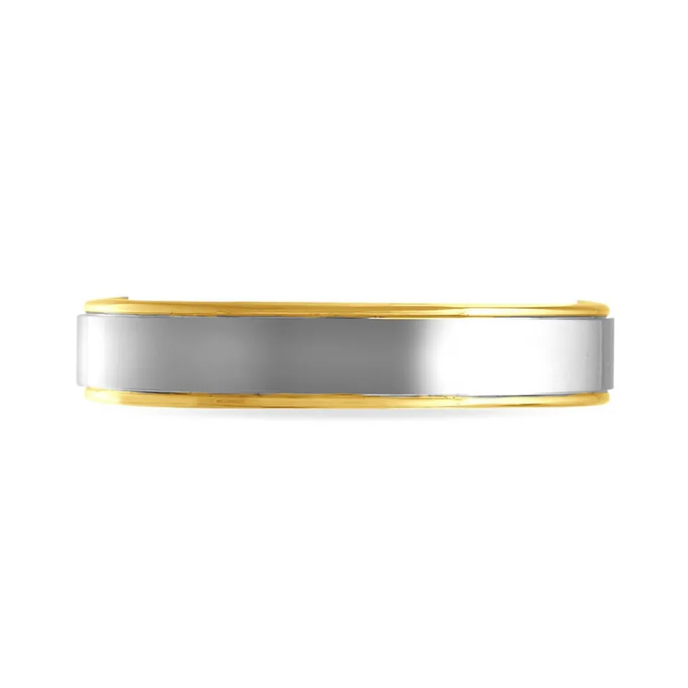 Alliance Beatrice Ruban Plat Or Bicolore