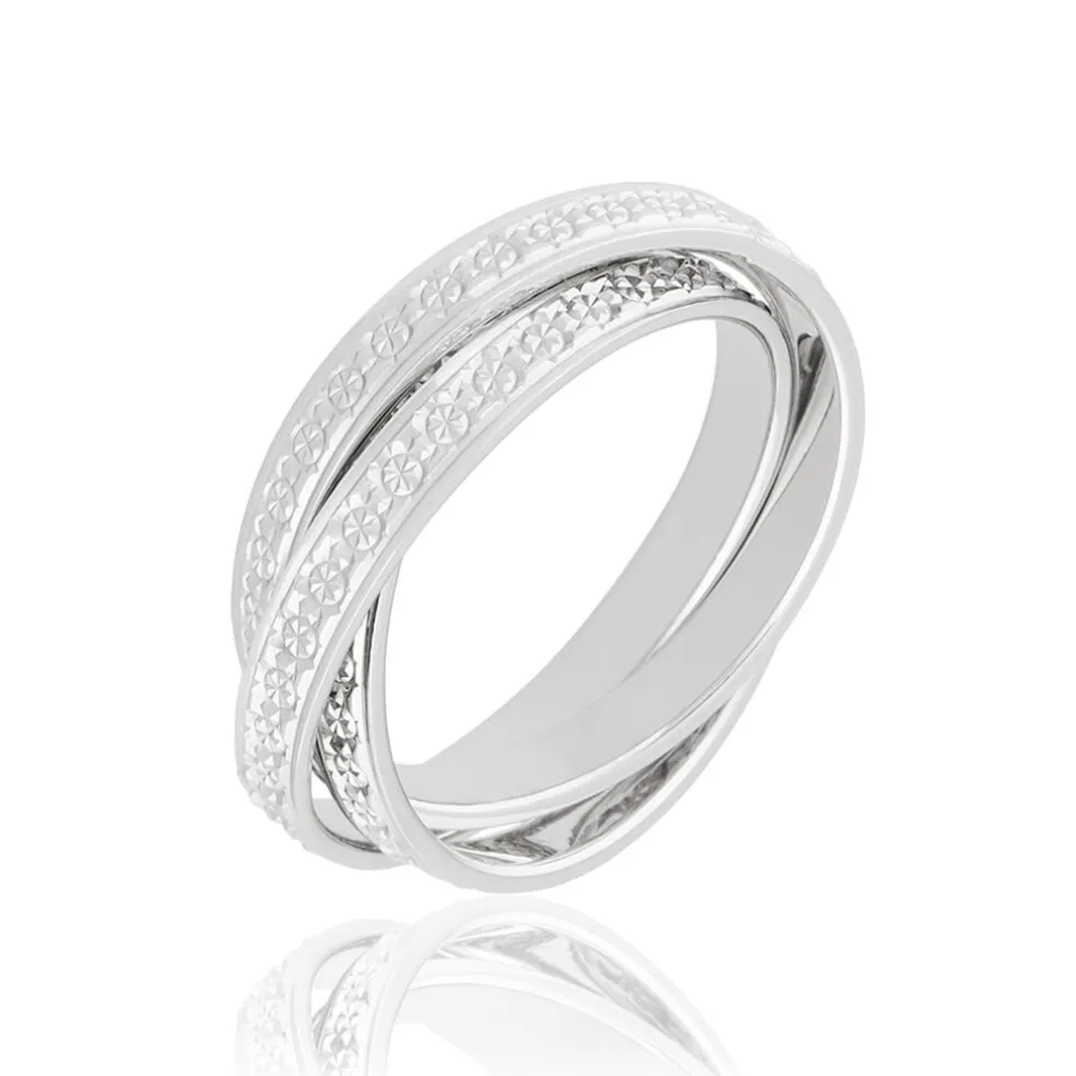 Alliance Bertina Demi Jonc Classique Or Blanc