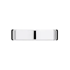 Alliance Carree Polie Or Blanc