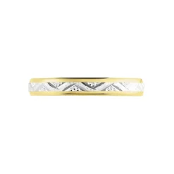 Alliance Cesarius Ruban Plat Or Bicolore