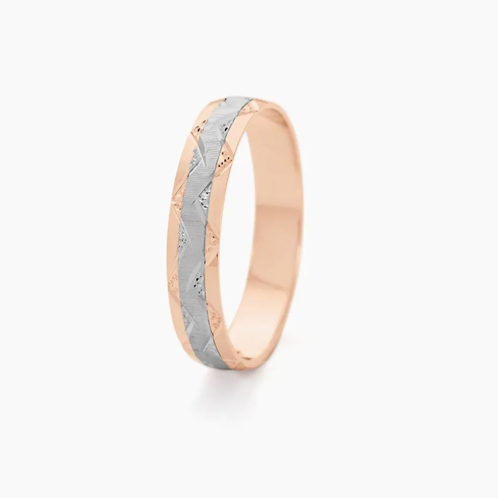 Alliance Clotilde Demi Jonc Classique Or Bicolore