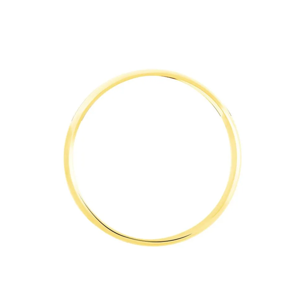 Alliance Demi Jonc Classique Or Jaune