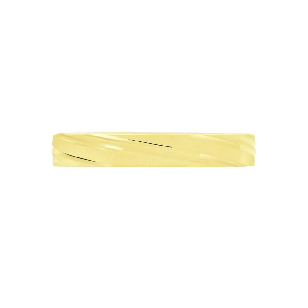 Alliance Eros Brossee Ruban Plat Or Jaune