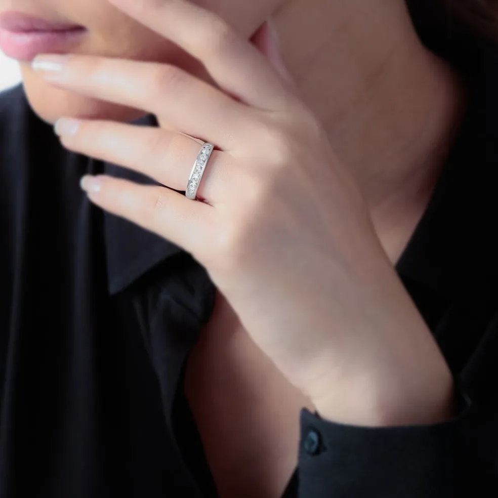 Alliance Giulia Or Blanc Diamant