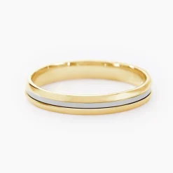 Alliance Jodelle Ruban Plat Or Bicolore