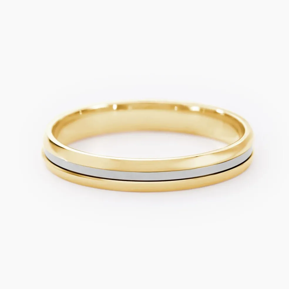 Alliance Jodelle Ruban Plat Or Bicolore