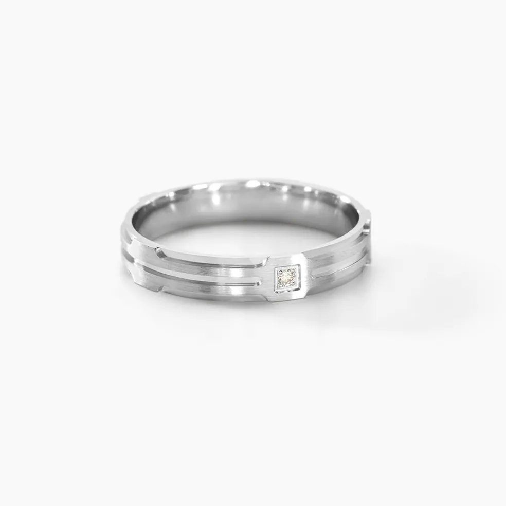 Alliance Kamil Argent Diamant