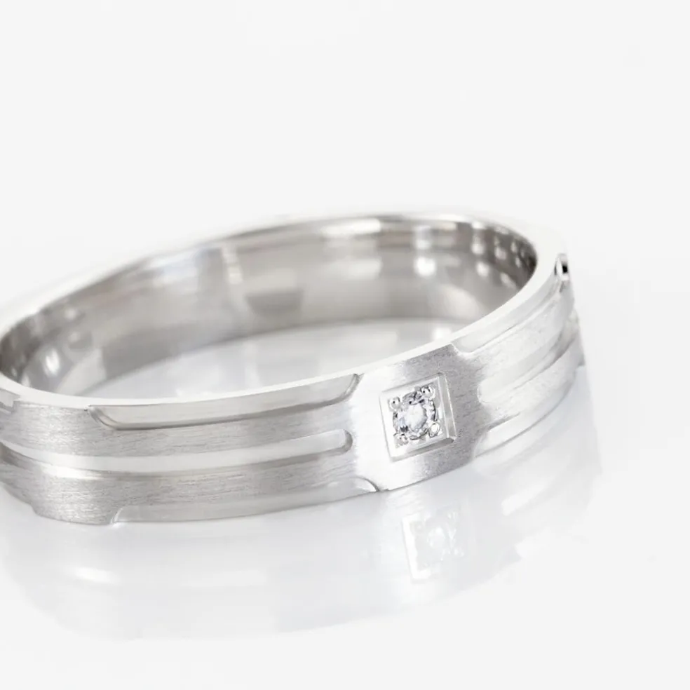 Alliance Kamil Argent Diamant