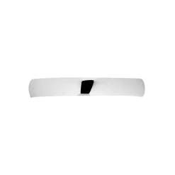 Alliance Khelya Ruban Plat Argent Blanc