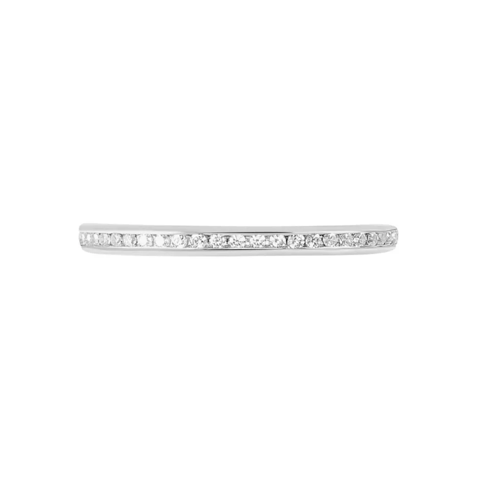 Alliance Laurie Tour Complet Or Blanc Diamant