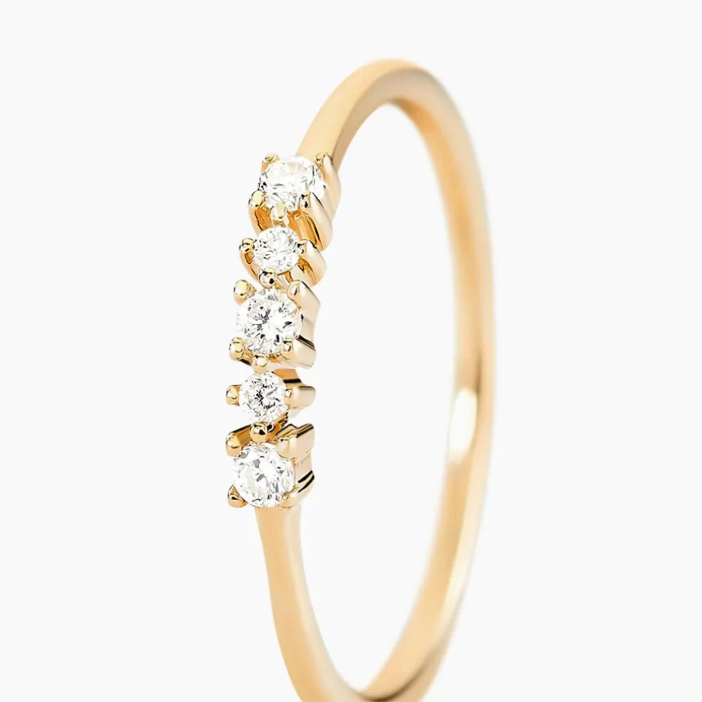 Alliance Matleena Or Jaune Diamant Synthétique