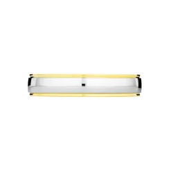 Alliance Miroir Ruban Plat Or Bicolore
