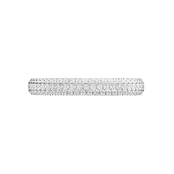 Alliance Multi Facettes Diamantee Or Blanc