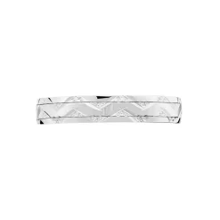 Alliance Phibie Ruban Plat Argent Blanc