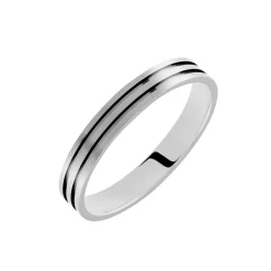 Alliance Rhodium Ruban Plat Palladium Bicolore