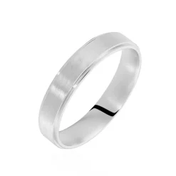 Alliance Sudem Ruban Plat Argent Blanc