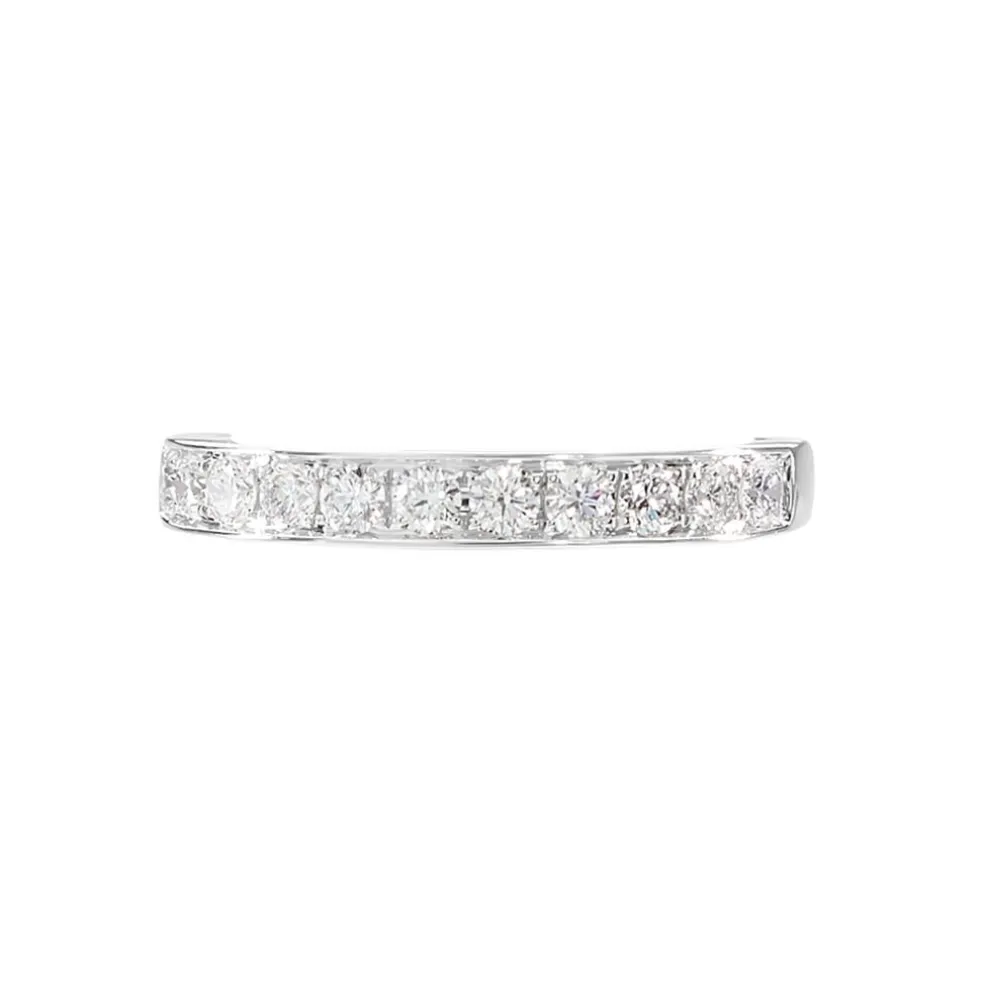Alliance Valentine Or Blanc Diamant Synthetique