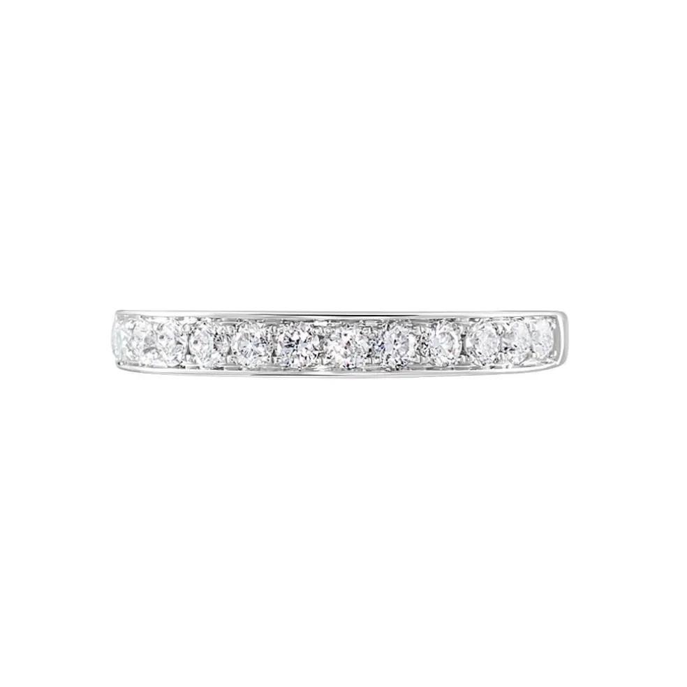 Alliance Valentine Or Blanc Diamant Synthetique