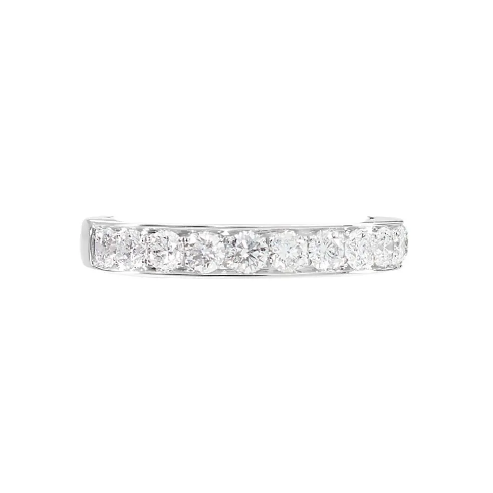 Alliance Valentine Or Blanc Diamant Synthetique
