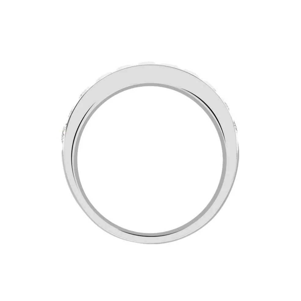 Alliance Valentine Or Blanc Diamant Synthetique