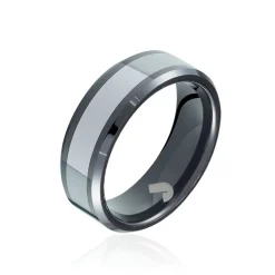 Bague Acier Blanc