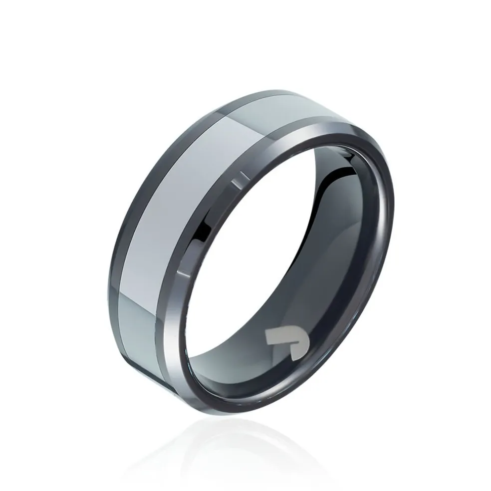 Bague Acier Blanc