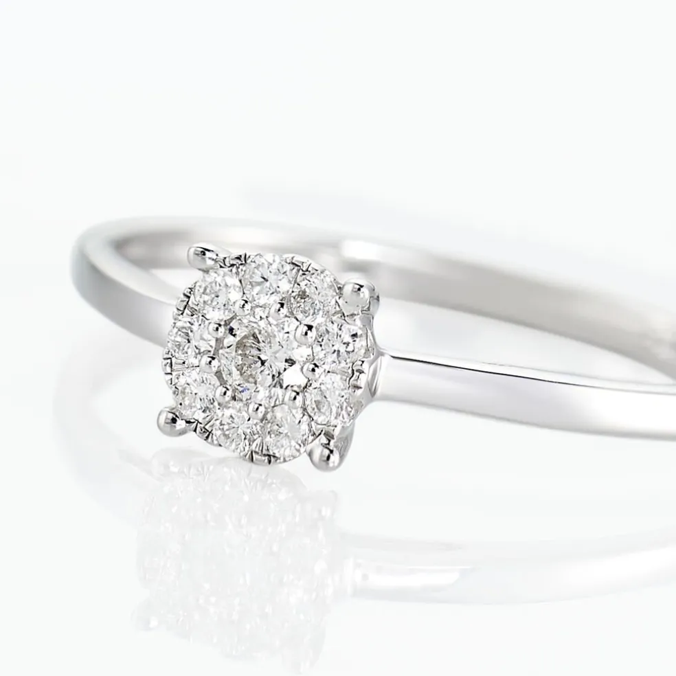 Bague Adeline Or Blanc Diamant