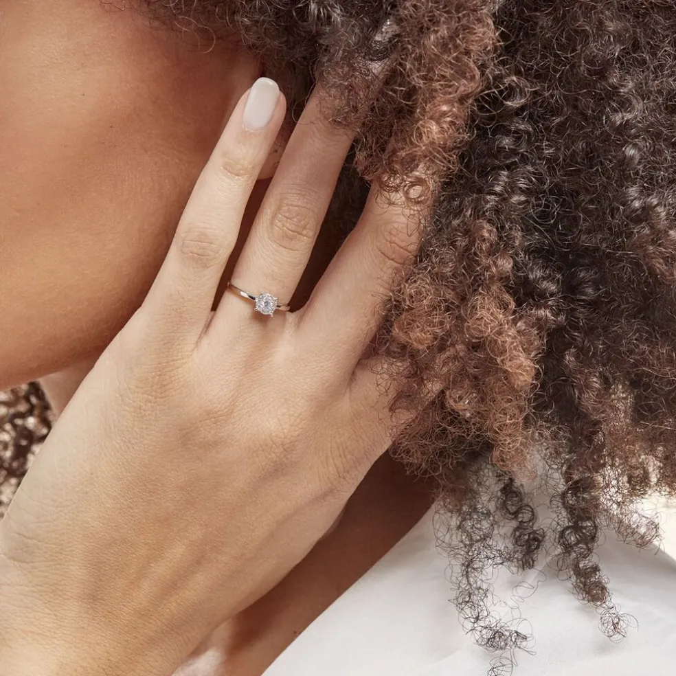 Bague Adeline Or Blanc Diamant