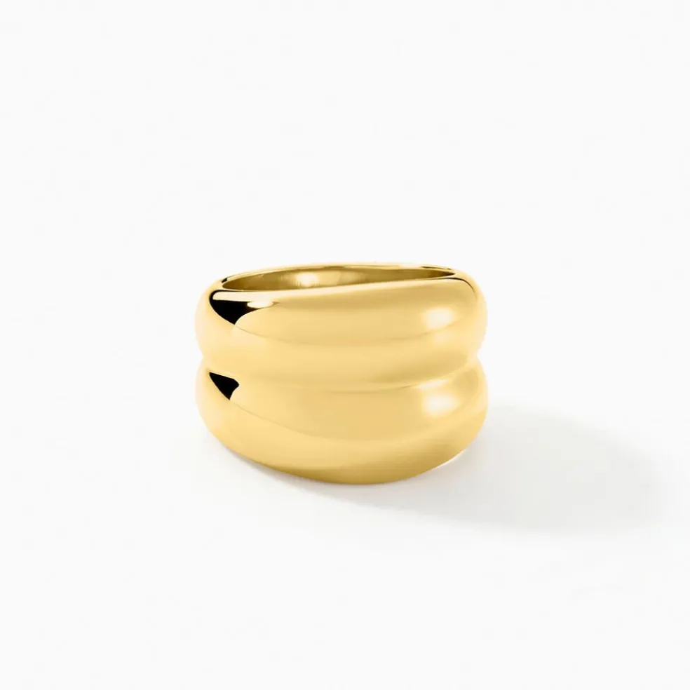 Bague Adoree Acier Jaune