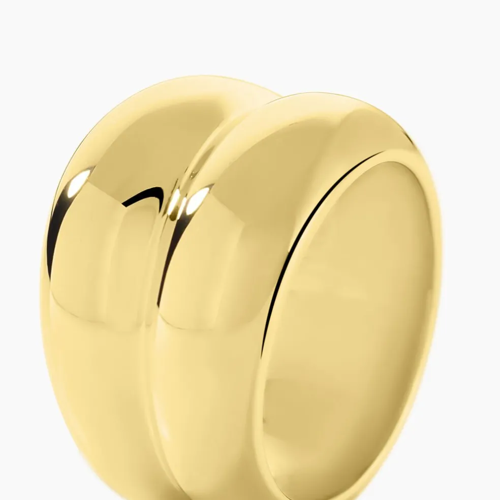 Bague Adoree Acier Jaune
