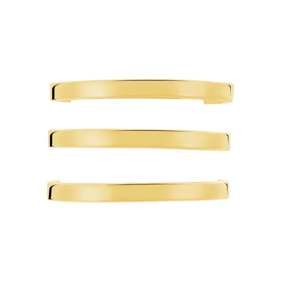 Bague Ajustable Adel Acier Doré