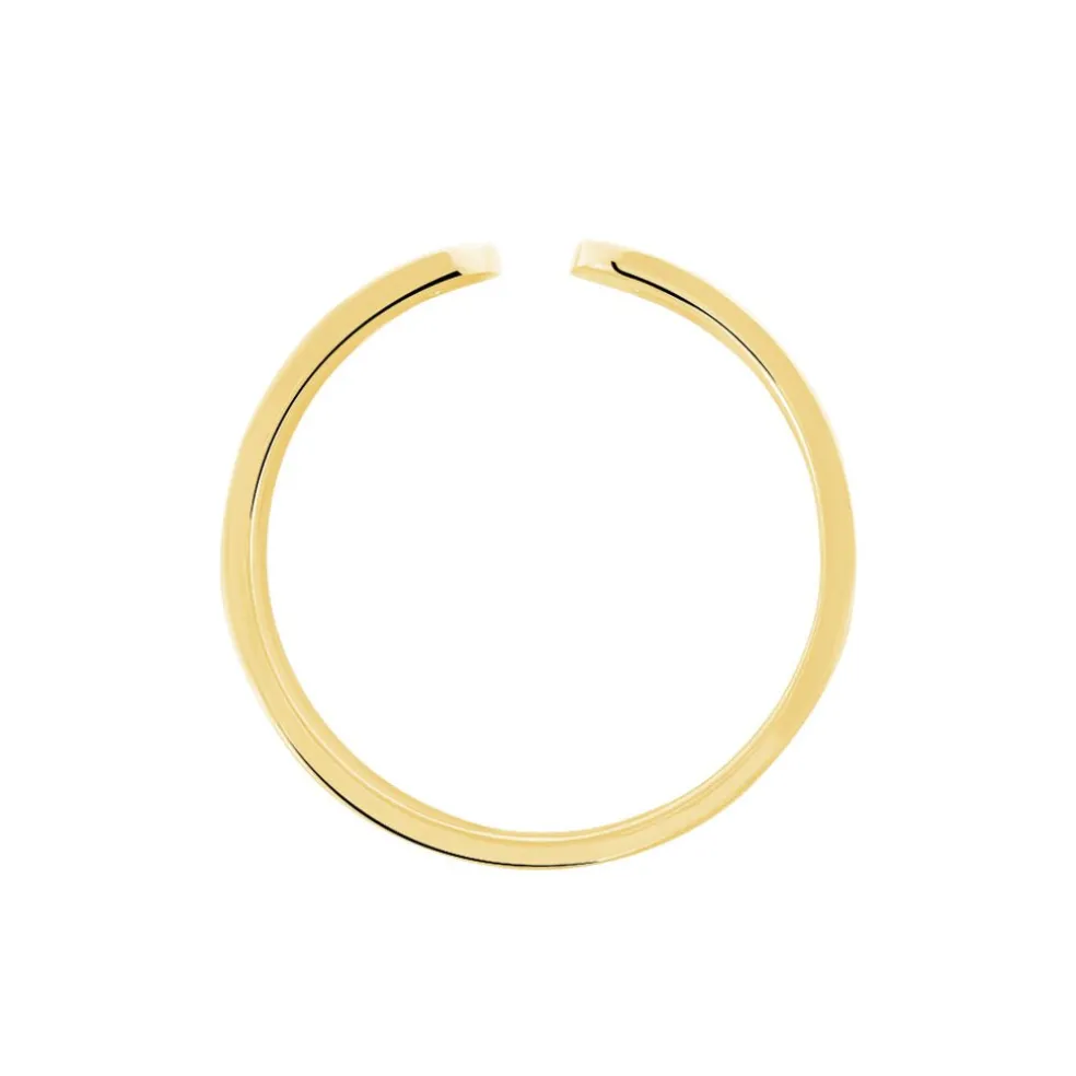 Bague Ajustable Adel Acier Doré