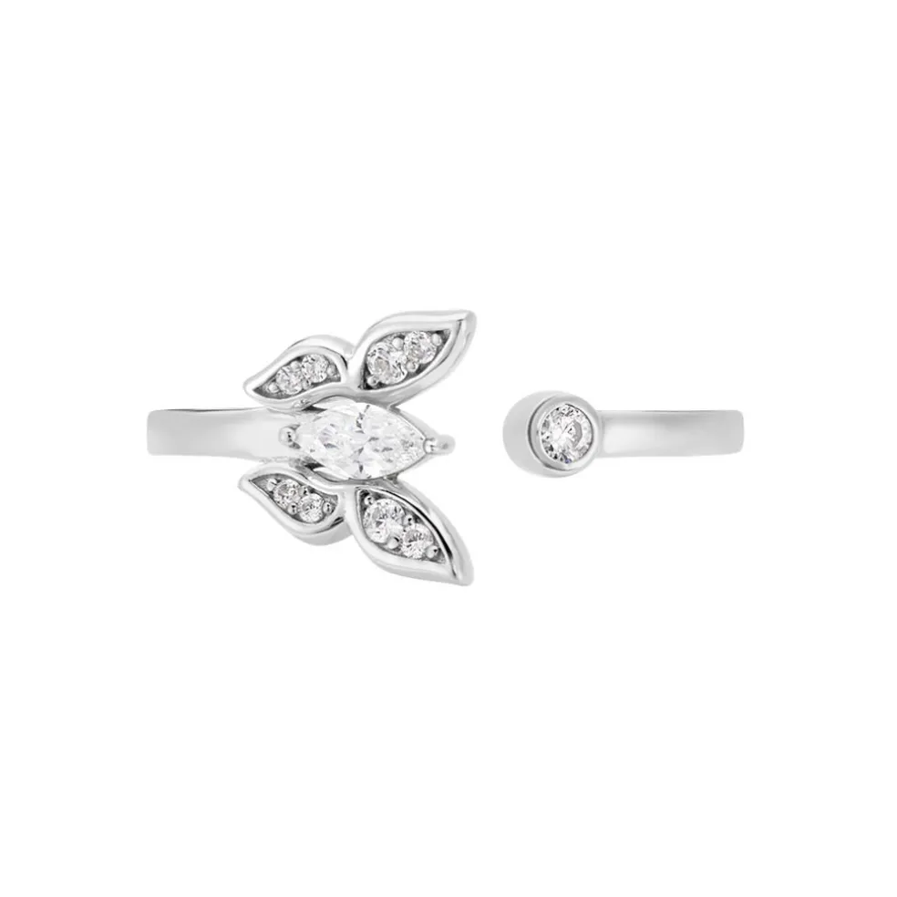 Bague Alill Argent Blanc Oxyde De Zirconium