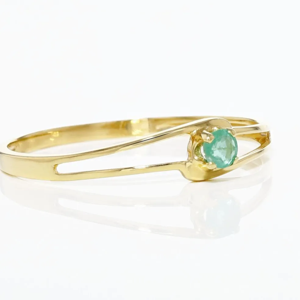 Bague Alisha Or Jaune Emeraude