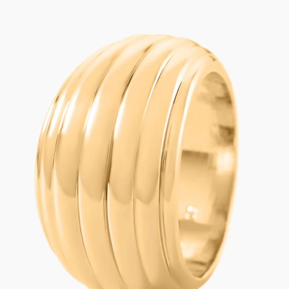 Bague Amae Plaque Or Jaune