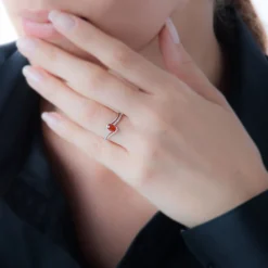 Bague Anja Or Jaune Emeraude Et Diamant