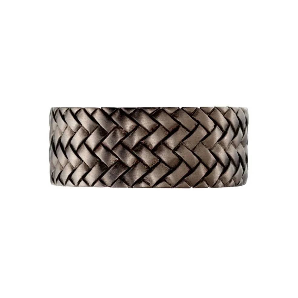Bague Argent Noir