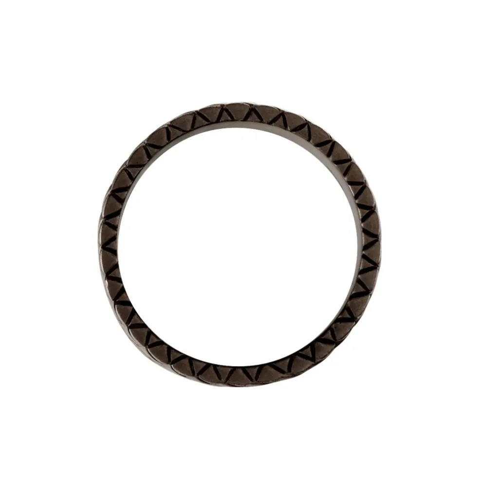 Bague Argent Noir