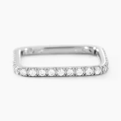 Bague Aselya Argent Blanc Oxyde De Zirconium