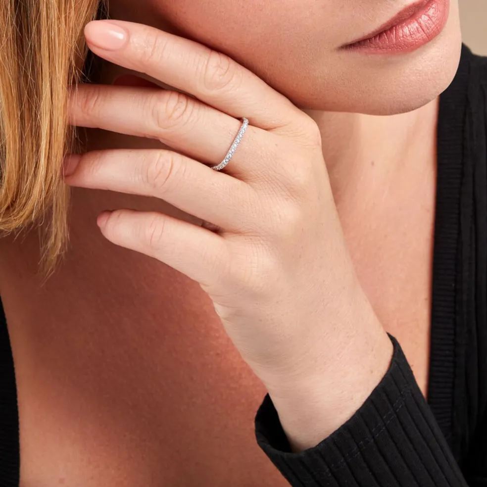 Bague Aselya Argent Blanc Oxyde De Zirconium