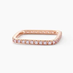 Bague Aselya Argent Rose Oxyde De Zirconium