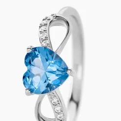 Bague Atieno Argent Blanc Oxyde De Zirconium