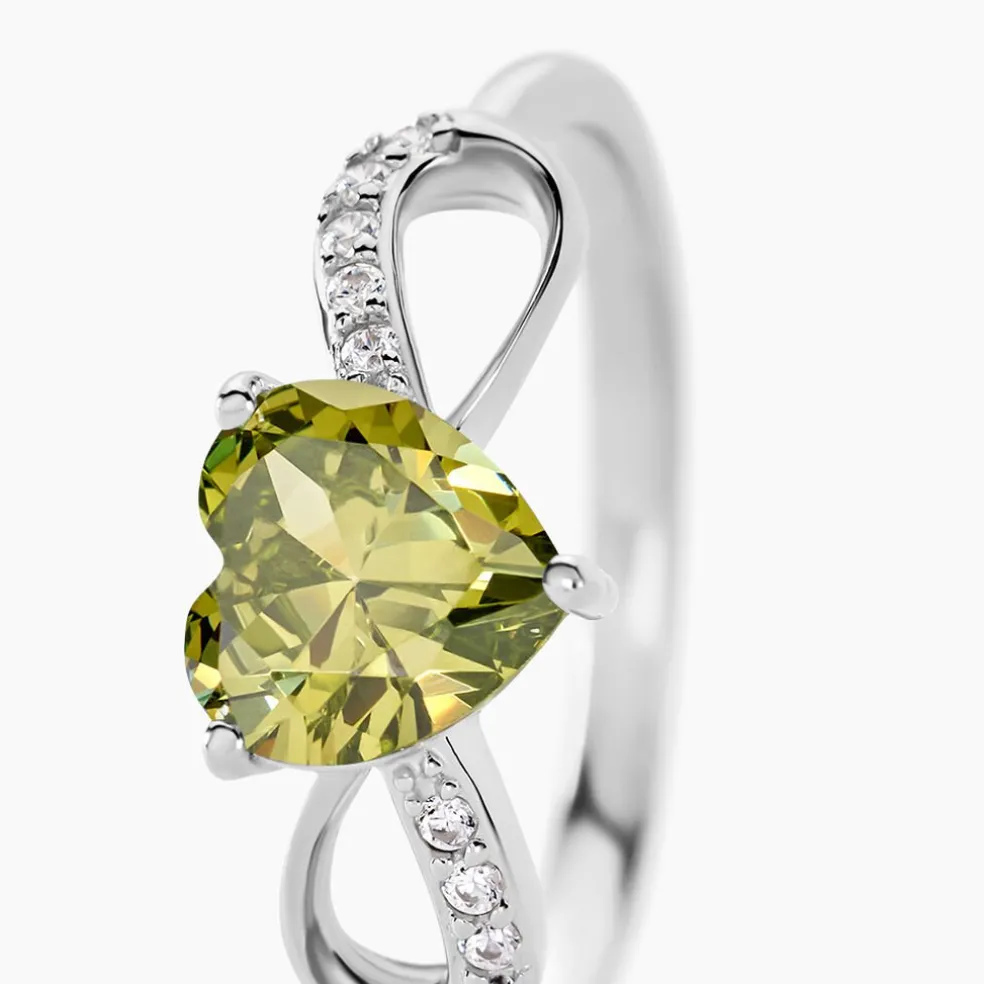 Bague Atieno Argent Blanc Oxyde De Zirconium
