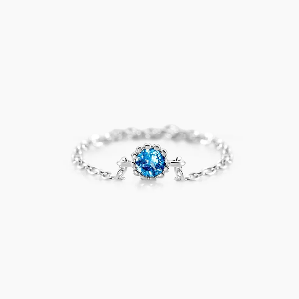 Bague Chaine Rio Selaron Argent Oxyde De Zirconium